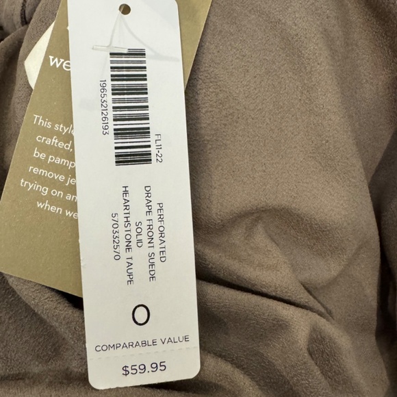 Chico’s Classic Draped Open Front Lightweight Blazer - Picture 4 of 9